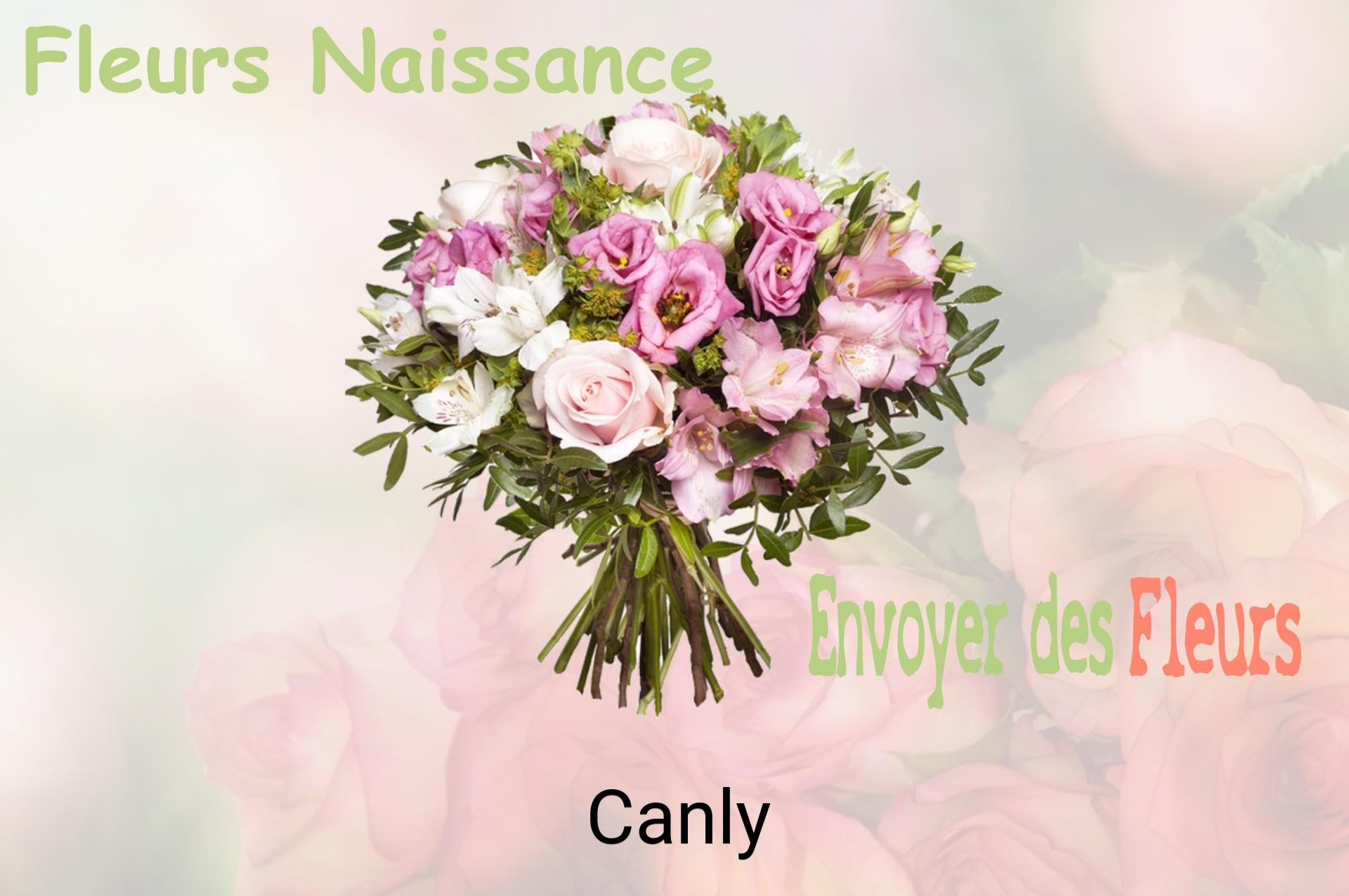 Bouquet de fleurs de naissance livré à Canly